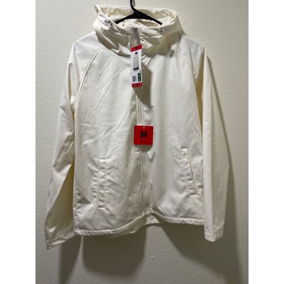 32 Degrees Heat NWT Women's Fleeced Line Hooded Full Zip Softshell Jacket, Cream - Picture 5 of 10